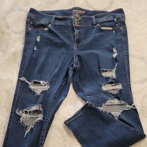 Distressed Blue Jeans for Women